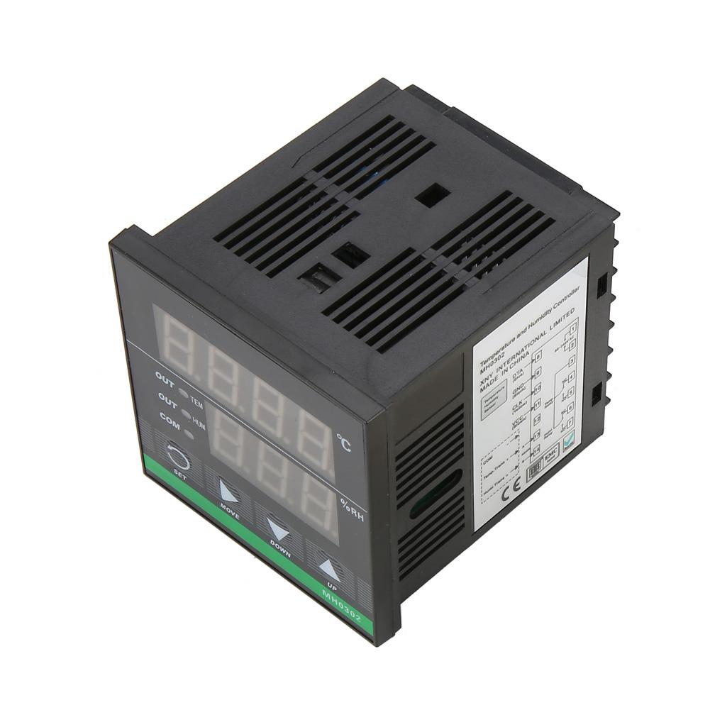 MH0302 Panel Mounted Digital Temperature and Humidity Controller Sensor Cable 72*72mm