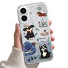 Full Coverage Camera Key Puppy Compatible with Apple 17 Phone Case iPhone 13 Pro Max Transparent 16 Lens Film 15 Set