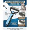 Massage Feature Pet Grooming Tool Deshedding Brush for Dog Cats Double Side Design Hair Remover Comfort Experience Knot Remover
