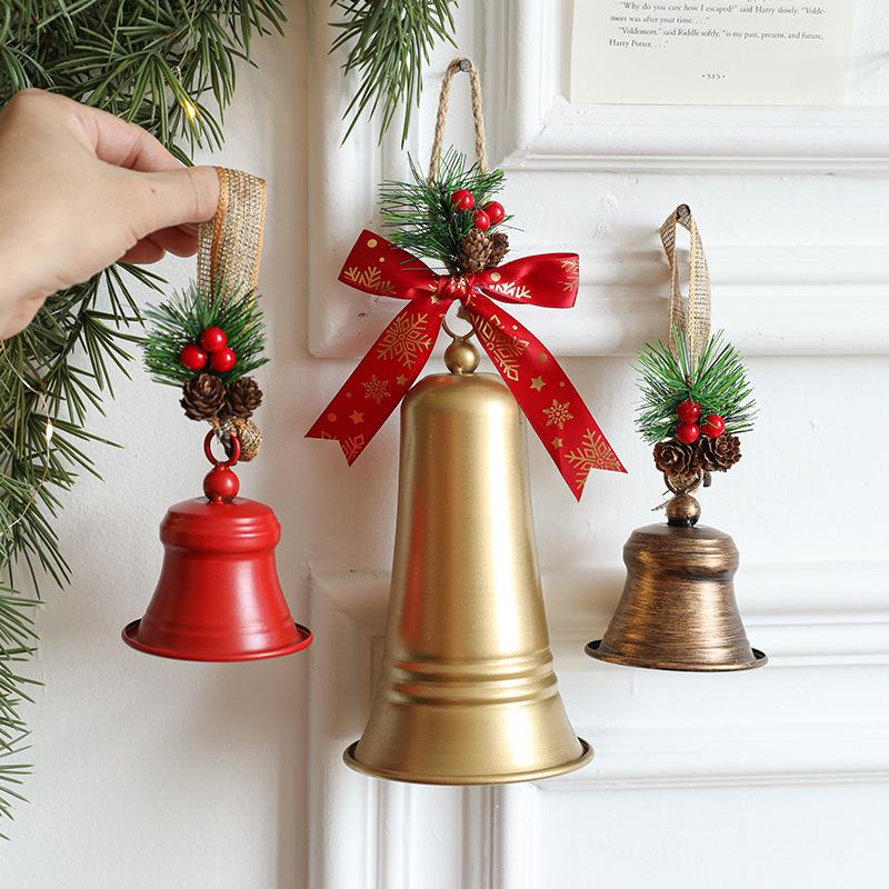 Creative Iron Trumpet Christmas Bell Ornaments