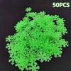 50/100PCS Luminescent Snowflake Wall Stickers, Mini Christmas Snowflake Luminous Wall Decoration Suitable For Home Bedroom Baby Room Decoration