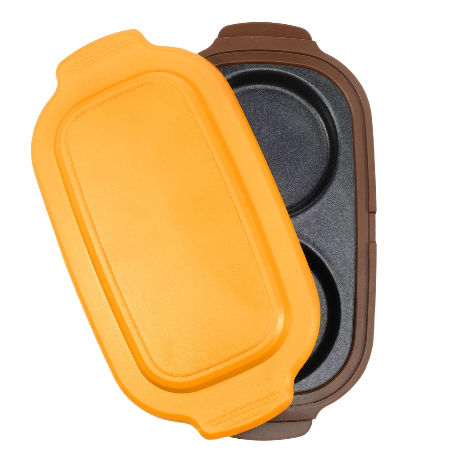 

Портативная форма для жарки яиц в микроволновке, лоток для выпечки яичных кексов, компактная яйцеварка, пашотница, антипригарная сковорода для омлета, кухонный гаджет для завтрака жёлтый