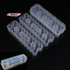 M-1/3 szt. 24 miejsca 3 ml Pojemnik do przechowywania fiolek Stackable Plastikowe pudełko do przechowywania mikropipet Przezroczyste pudełko na probówki do zamrażarki Organizer do lodówki