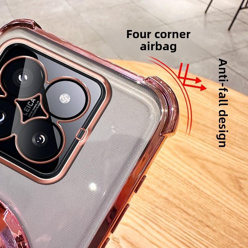 Luxury Shockproof Protective Cover Magnetic Stand Clear Case For GOOGLE PIXEL 9 With Holder Stand Cover
