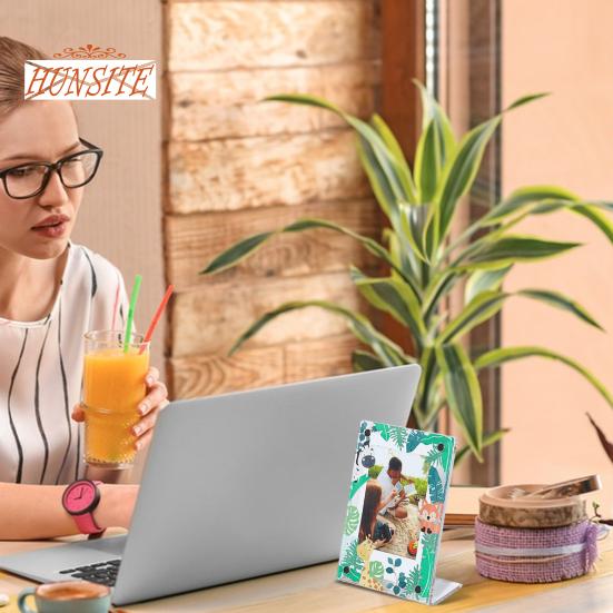 3-Inch Photo Frame, Cartoon Animal Pattern, Acrylic Display