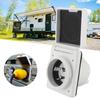30AMP 125V RV Power Inlet Outlet UV Resistant Sturdy Construction with Waterproof Cover US Plug