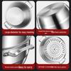 316 Stainless Steel High-Rise Steamer Pot, Extra Thick, Food-Grade, Large Capacity, Versatile 3-4 Layer Soup Pot