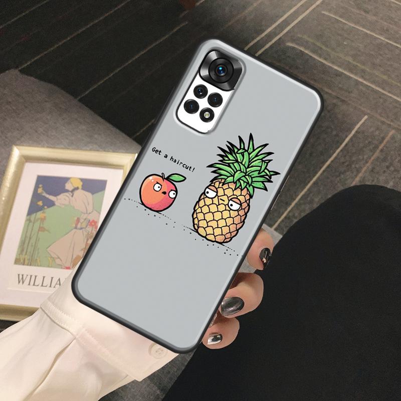 Summer Fruit Pineapple Funda For Xiaomi Redmi Note 13 14 Pro 9 10 11 12 Pro 10S 11S 12S Redmi 13C 10C 12C 14C Case