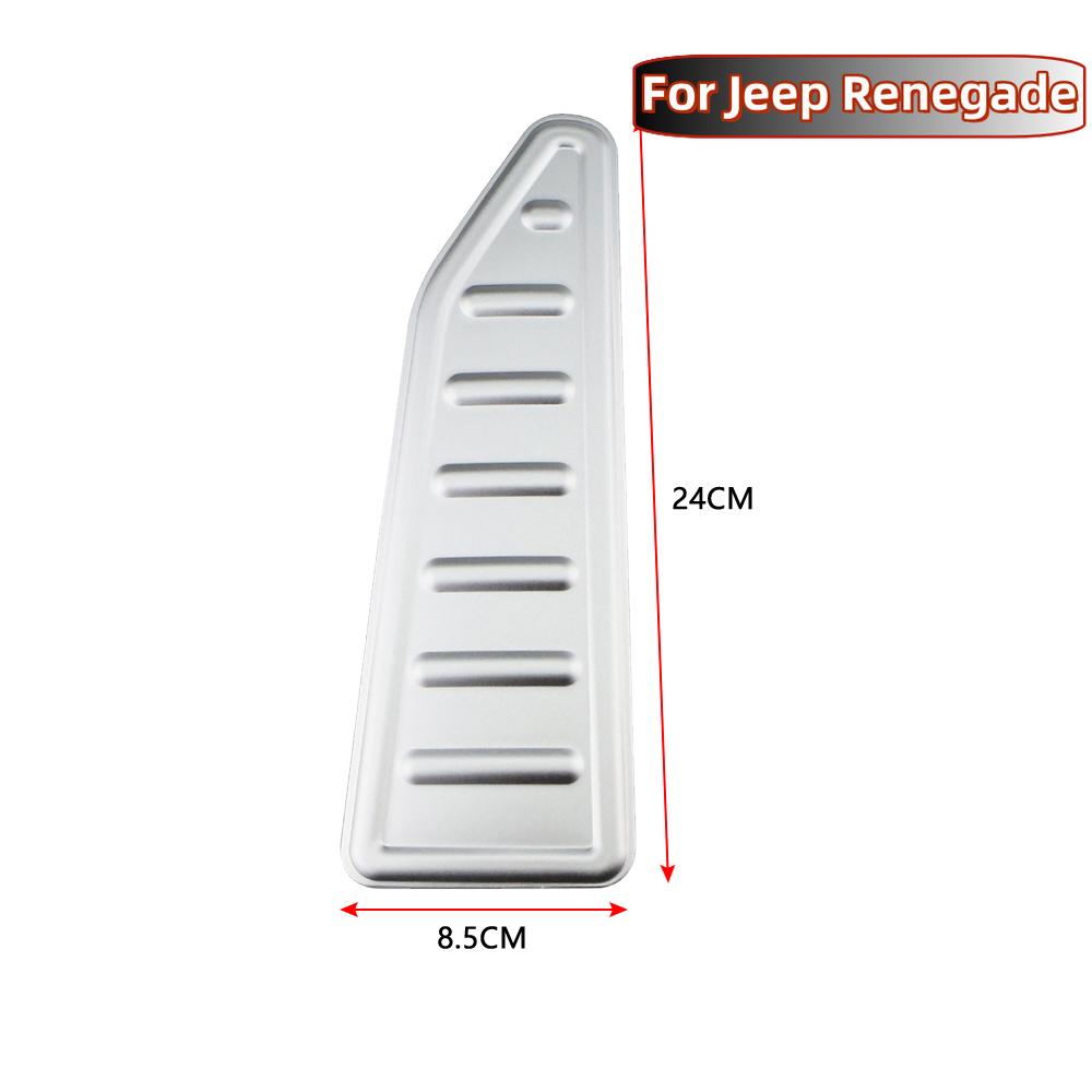 Car Pedals Accelerator Gas Brake Foot Rest Pedal Protective Cover for Jeep Renegade 2014 - 2025 LHD Parts Interior Accessories
