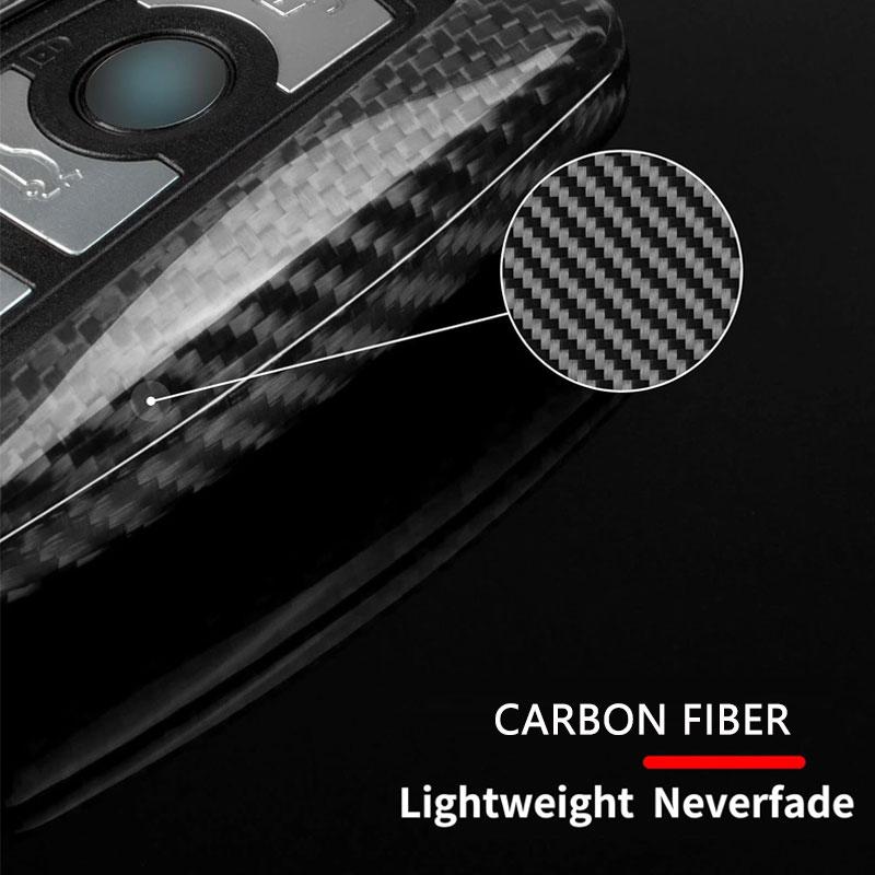 Carbon Fiber Key Fob Cover for BMW, Key Shell Case Protector for BMW 1 2 3 3GT 4 5 5GT 6 7 X3 X4 M2 M3 M4 M5 M6 Car Accessories
