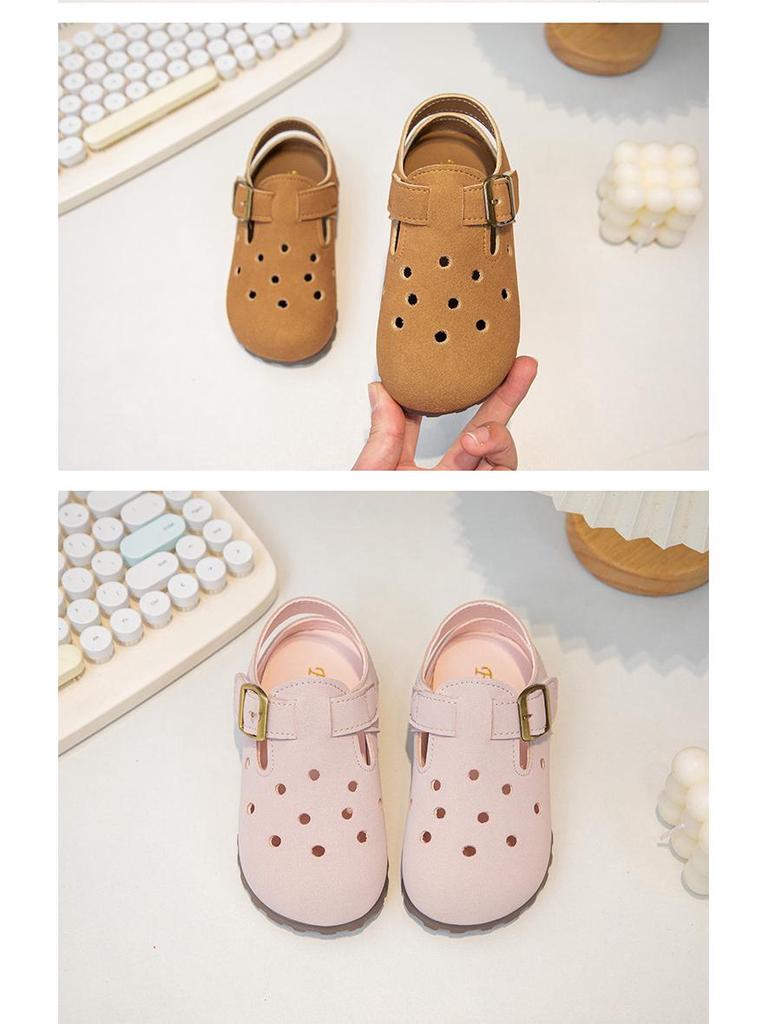 Children's 2025 Spring/Summer Crocs: Soft-Soled Sandals for Boys and Girls, Baby and Toddler Walking Shoes.