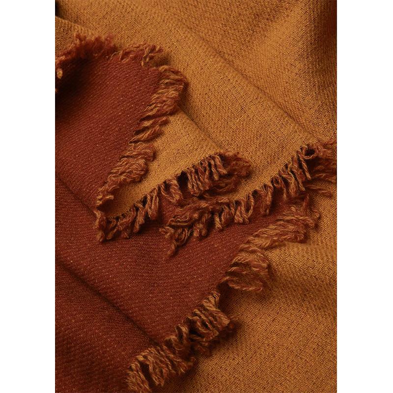 G·TENNA NXC345 Damen Wendeschal aus Kaschmir mit Fransen