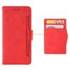 For TECNO Pova 6 Pro 5G LI9 Leather Case Multiple Card Slots Phone Cover -  Red