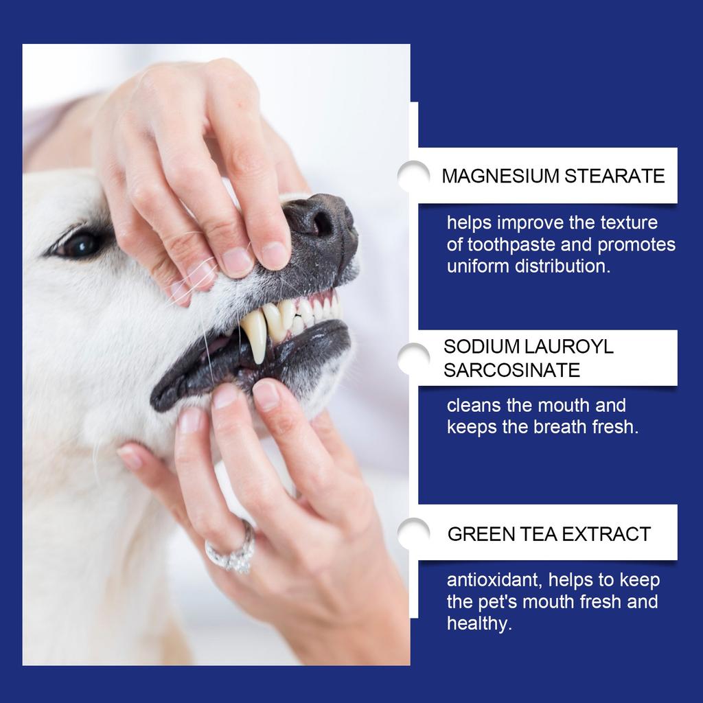 Rensepulver for kjæledyrtann, tartar, løser plakkproblemer, dårlig ånde og lindrer tannfølsomhet