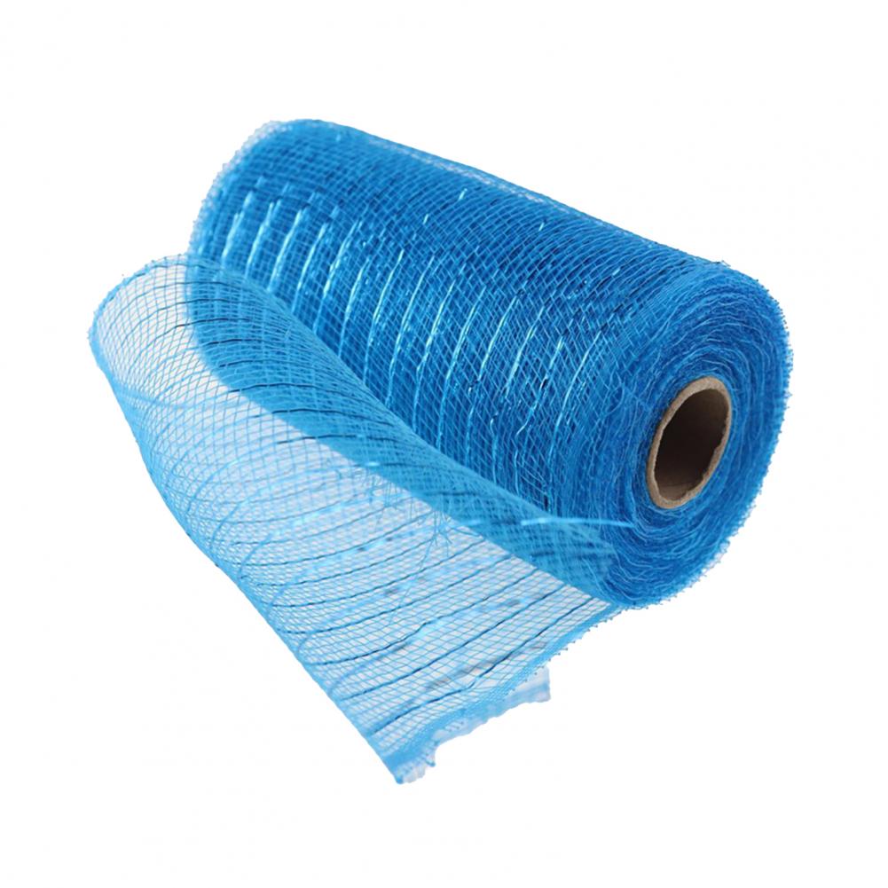 1 Roll 15*910cm Decorative Mesh Eco-friendly High Toughness Net Yarn Christmas Poly Mesh Ribbon Metallic Strips Decor For Home