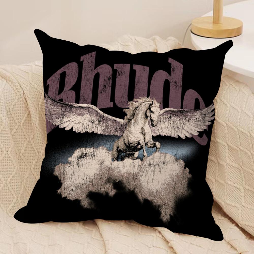 Fashion Brand RRHUDEs Cushion Cover Soft Plush Fabric DoubleSided Printed Sofa Cushion Cover for All Seasons Home Decor Gift
