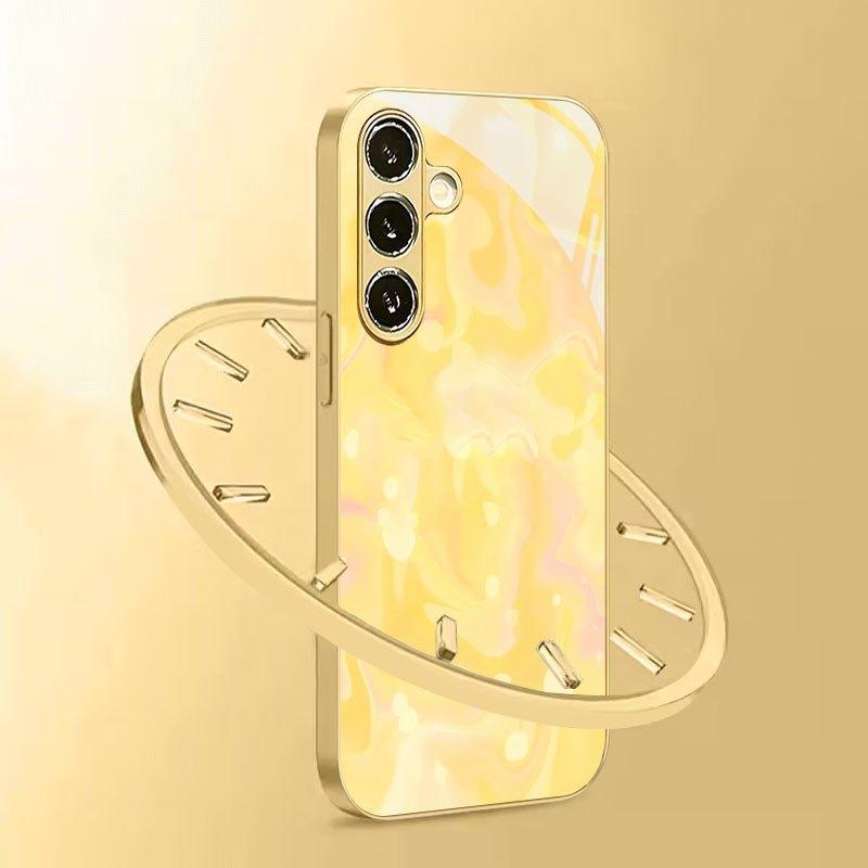 Yellow Gradient Abstract Print Phone Case for Galaxy S26 S25 S24 S23 Ultra S22 Ultra S20 Ultra 56 A72 A73 Anti-drop protection
