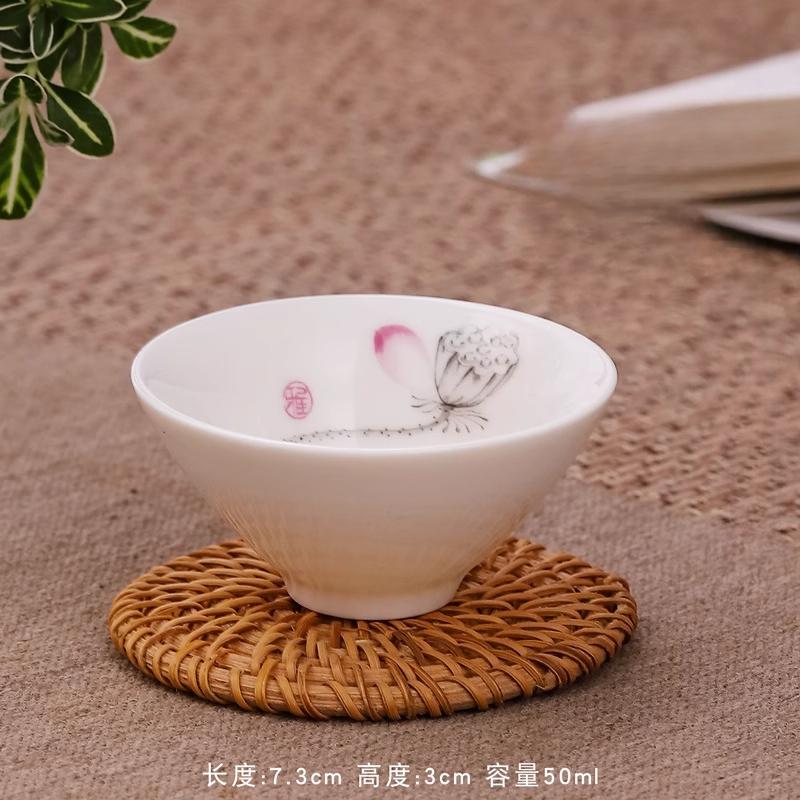 Λιπολίτης από μαλλί λευκό πορσελάνη μικρό φλιτζάνι τσαγιού κεραμικό οικιακό φλιτζάνι τσαγιού παρασκευής μονό μπολ τσαγιού