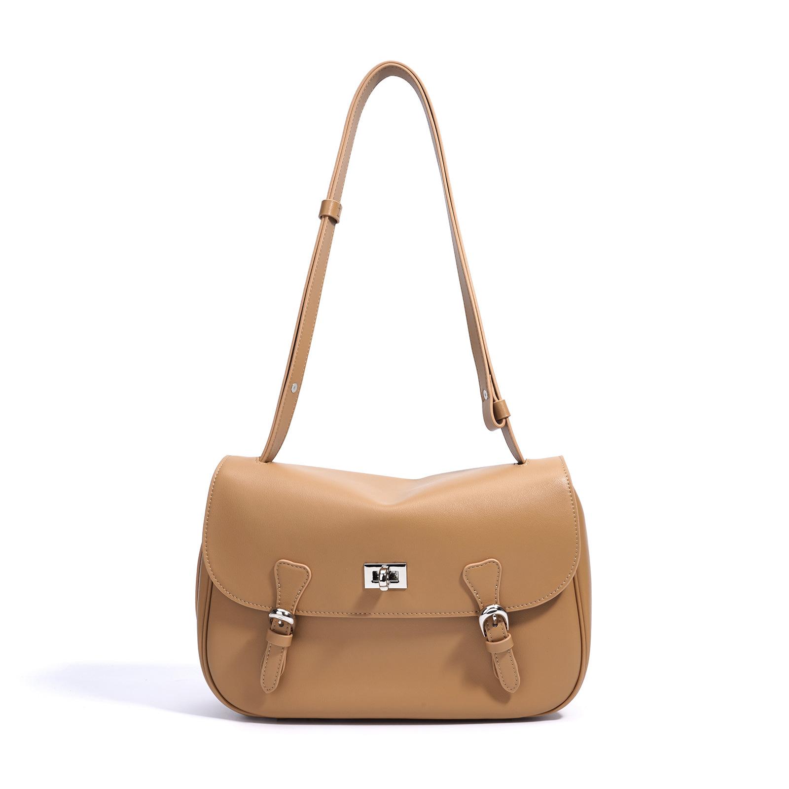 

2025 new retro large-capacity mailman bag college style high-end commuting shoulder bag casual messenger women s bag