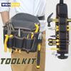 Multifunctional Tool Storage Bag Pouch Belt Electrician Toolkit Drill Waist Bag Wrench Screwdriver Hardware Tool Bags Organizer