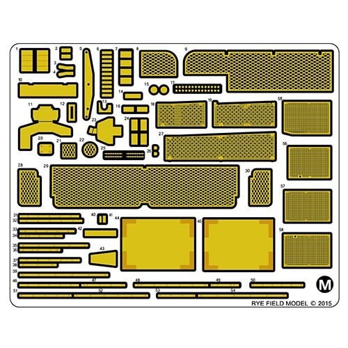 Ryefield Models 1/35 Scale Modern U.S. M1A2 SEP Abrams TUSK I/TUSK II/M1A1 TUSK 3-in-1 Kit Plastic Model Kit RFM5004