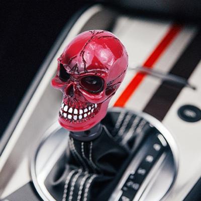 Schalthebelknauf, hohe Festigkeit, einfache Installation, Totenkopf-Schädel, kompakter Schalthebel aus Kunstharz für Automobile