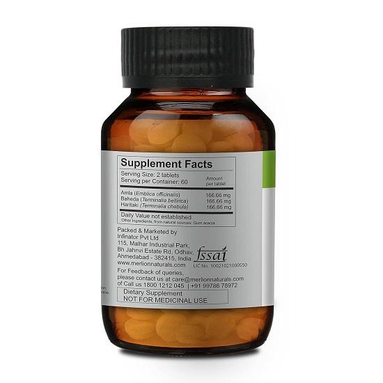 Merlion Naturals Triphala Tablets 500mg (120 Tablets)
