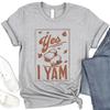 Shes My Sweet Potato I Yam Cotton TShirt Couples Holiday Matching Shirts for Husband and Wife Casual Short Sleeve Casual Tops