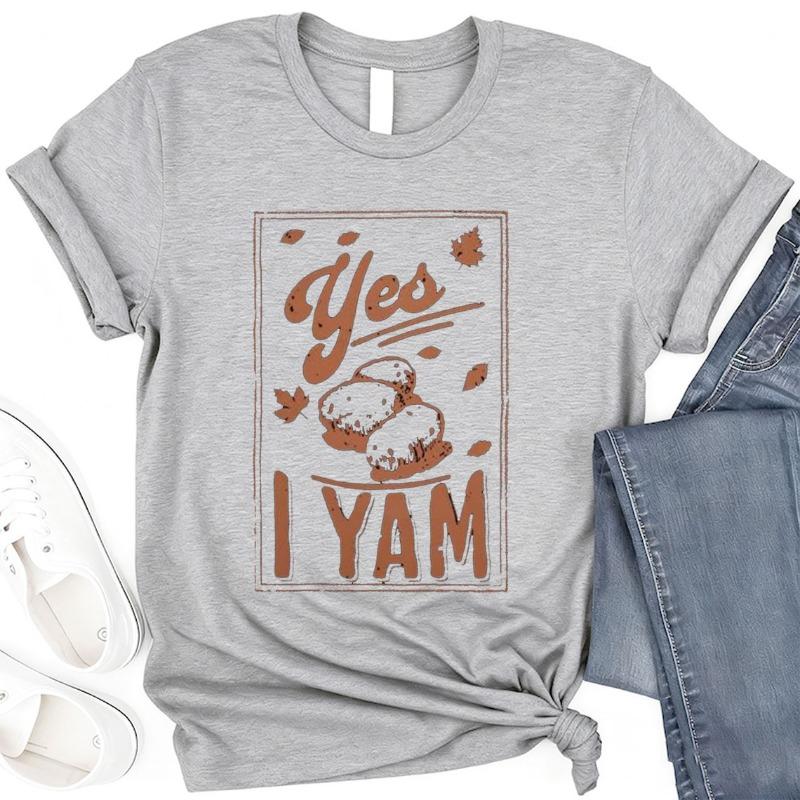 Shes My Sweet Potato I Yam Cotton TShirt Couples Holiday Matching Shirts for Husband and Wife Casual Short Sleeve Casual Tops
