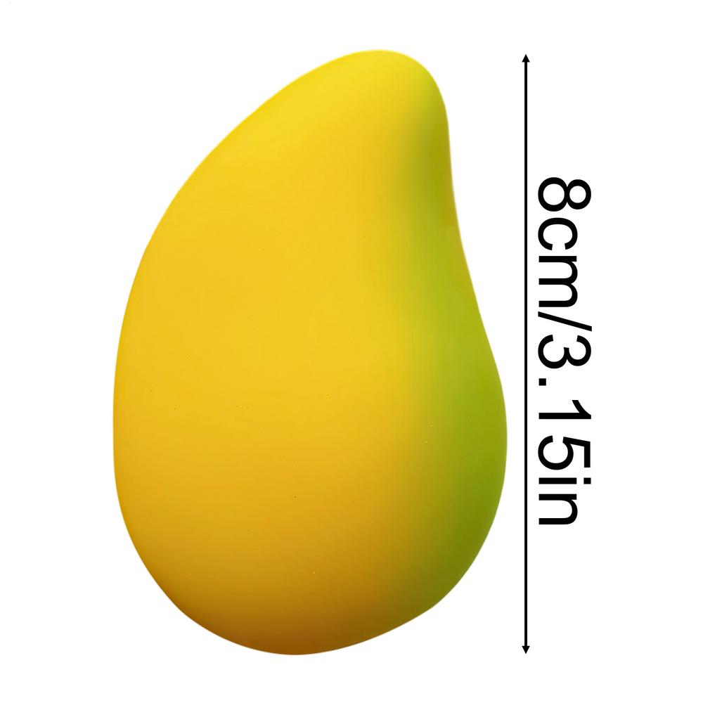 8cm Mango Fidget Stress Ball Quick Rebound Squeeze Fruit Toy Vent Artifact For Kids Students Office Workers Home Travel Relax