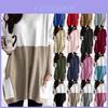 Elegant Women's Jumper Mini Dress Blouse In Vibrant Colors With Two Pockets