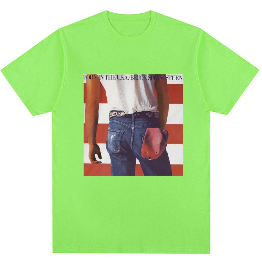 

Футболка с обложкой альбома рок-певца Брюса Спрингстина, оверсайз, хип-хоп, винтаж, с коротким рукавом, мужская женская, хлопковая, подарок для фанатов 4XL
