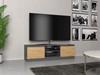 MALWA 120 TV STAND - ANTHRACITE / ARTISAN OAK