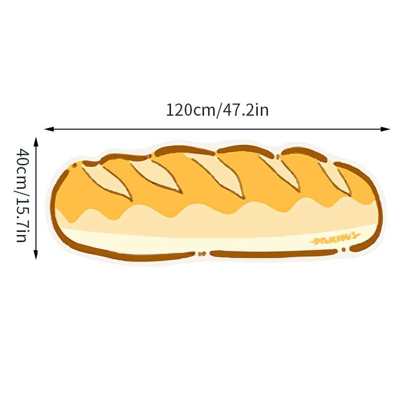 Bread Printed Kitchen Carpet Non-slip Rugs Cute Sushi Cartoon Entrance Doormat Washable Door Rugs Carpet Bathroom Home Decor