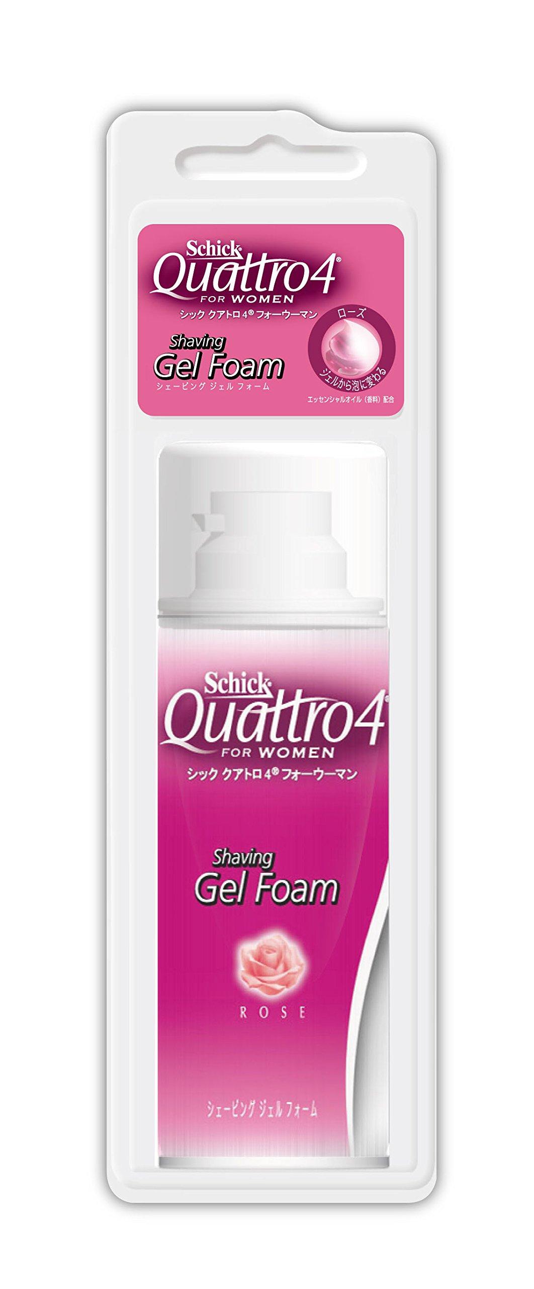 

Schick Quattro 4 для женщин гель-пена для бритья 78 г (Роза)
