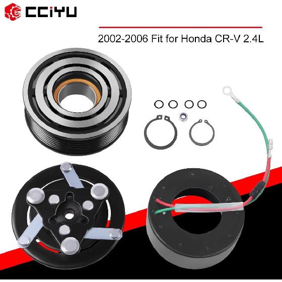 

cciyu AC Clutch for Honda CR-V 2.4L 2002-2006 Auto Repair Compressor Clutch Air Conditioning Compressor Clutch