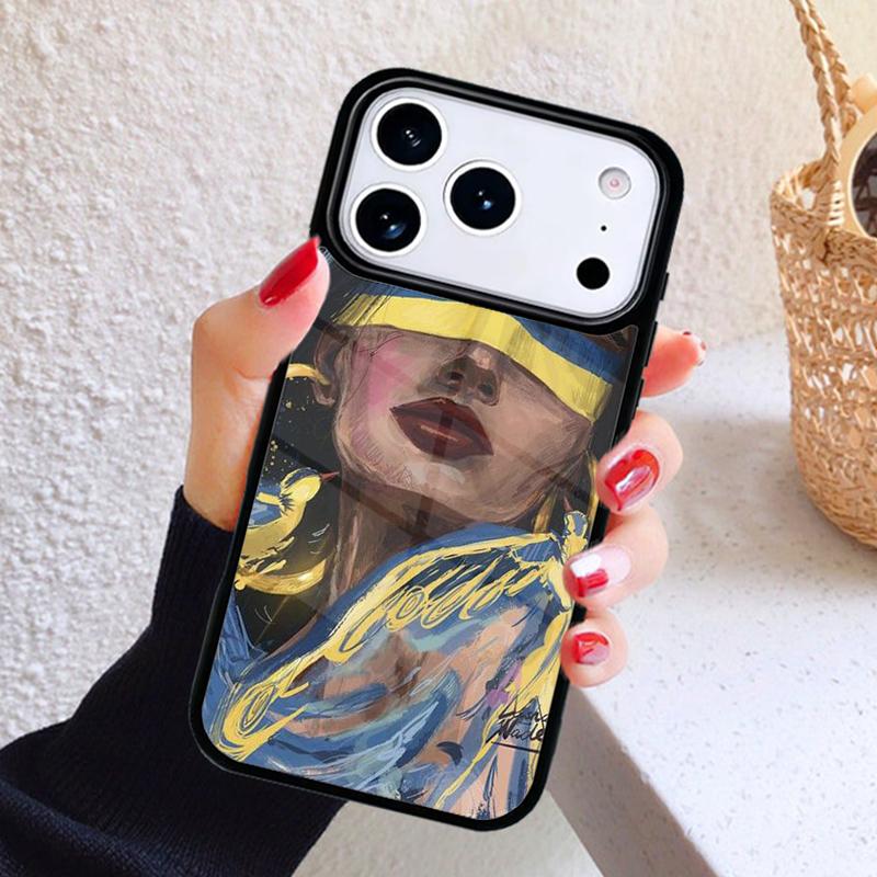 U-kraine Flagge Mädchen Muster Handyhülle Für iPhone 17 Air 16 15 14 13 12 11 Pro Max Plus