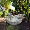 Mangiatoia per Uccelli da Esterno in Resina con Costruzione Durevole e Design Resistente alle Intemperie Adatta per Giardino e Cortile Facile da Riempire e Pulire