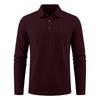 Men's Color Long Sleeve Casual Shirt for Spring and Fall