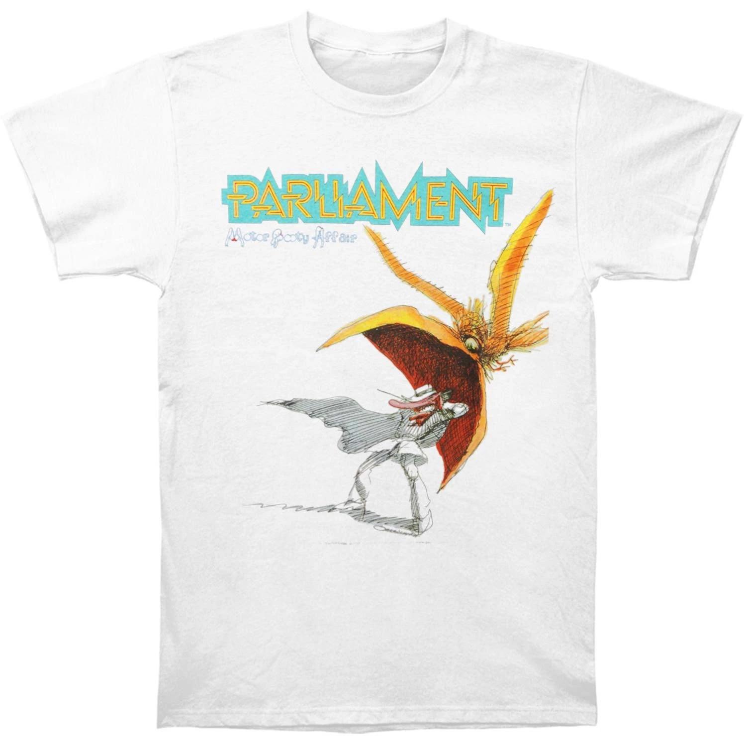 Men s Parliament Motor Booty Affair T-shirt Medium White XXXXL