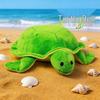 Adorable Green Cartoon Turtle Plush Pillow Doll