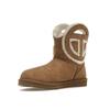 Telfar x UGG Logo Mini Boty Kaštanové Unisex Tenisky Hnědé 1122991-CHE