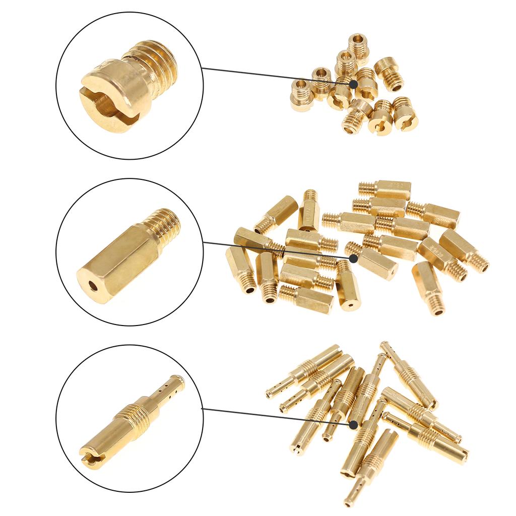 40PCS Carburetor Main & Pilot Jet Kit for Keihin PWK CVK PE OKO KOSO, Tuning Jets #100-140 #32-55/#155-178