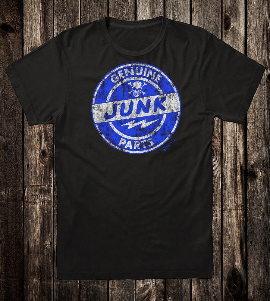 Retro Hot Rod Tee T Shirt Genuine Junk Parts Drag Race Racing Chopper Biker Unisex T-Shirt L