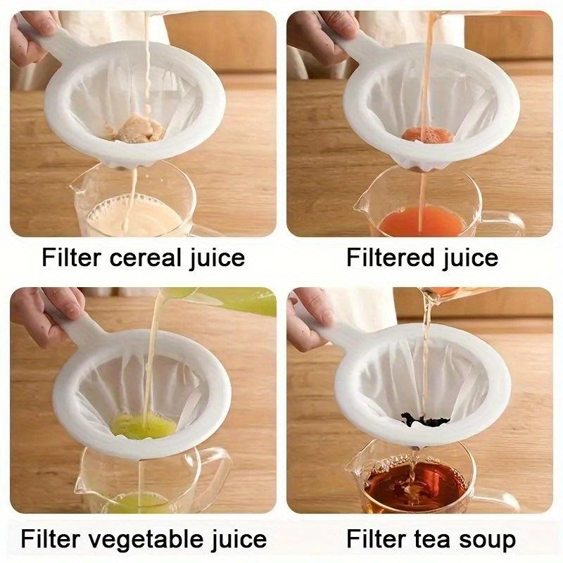 400 Mesh Ultrafeines Küchensieb Wiederverwendbares Lebensmittelsieb für Sojamilch Saft Kaffee