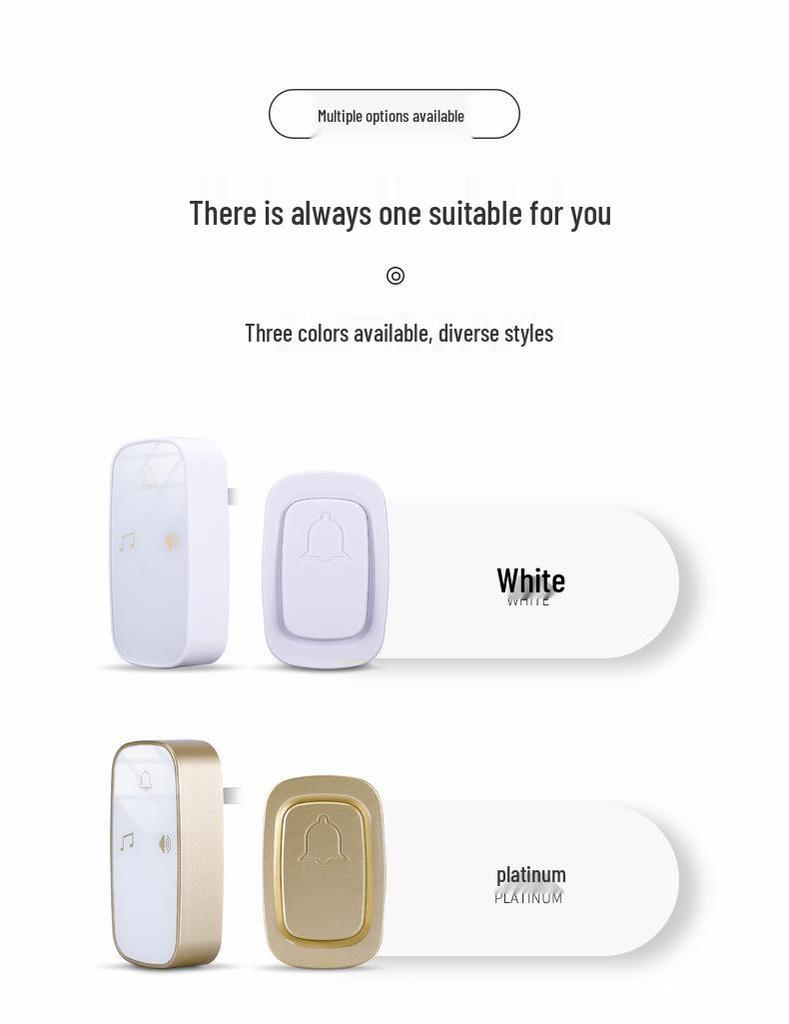 Smart Self-Powered Wireless Doorbell – US/EU Specs, Remote Control, Cross-Border Home Use
