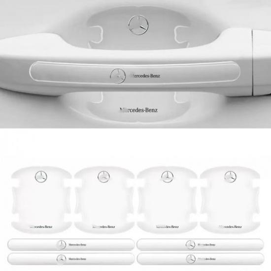 8PCS Clear Car Door Handle Bowl Protector Guard Anti Scratch For