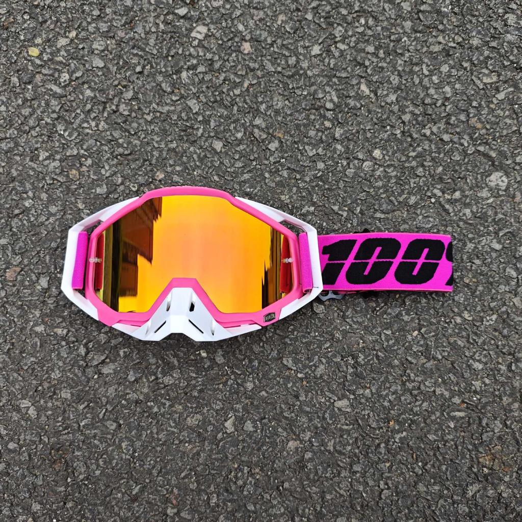 Occhiali da sole da moto classici per fuoristrada all'aperto 100% per la guida, occhiali protettivi per casco resistenti al vento e alla sabbia, equipaggiamento fresco per mountain bike