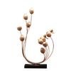 Chinese Alloy Resin Lotus Seedpod Sculpture Ornaments Home Livingroom Porch Furnishing Decoration Crafts Zen Lotus Fengshui Art