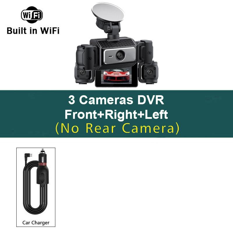 Wifi Dash Cam Vehicle DVR video recorder 4 cameras for cars black box front rear internal Night Vision Loop Recording dashcam